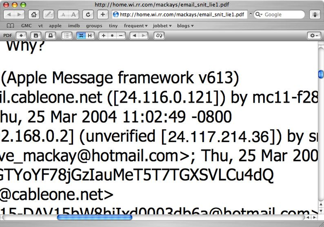 Snits PDF on Mackays site